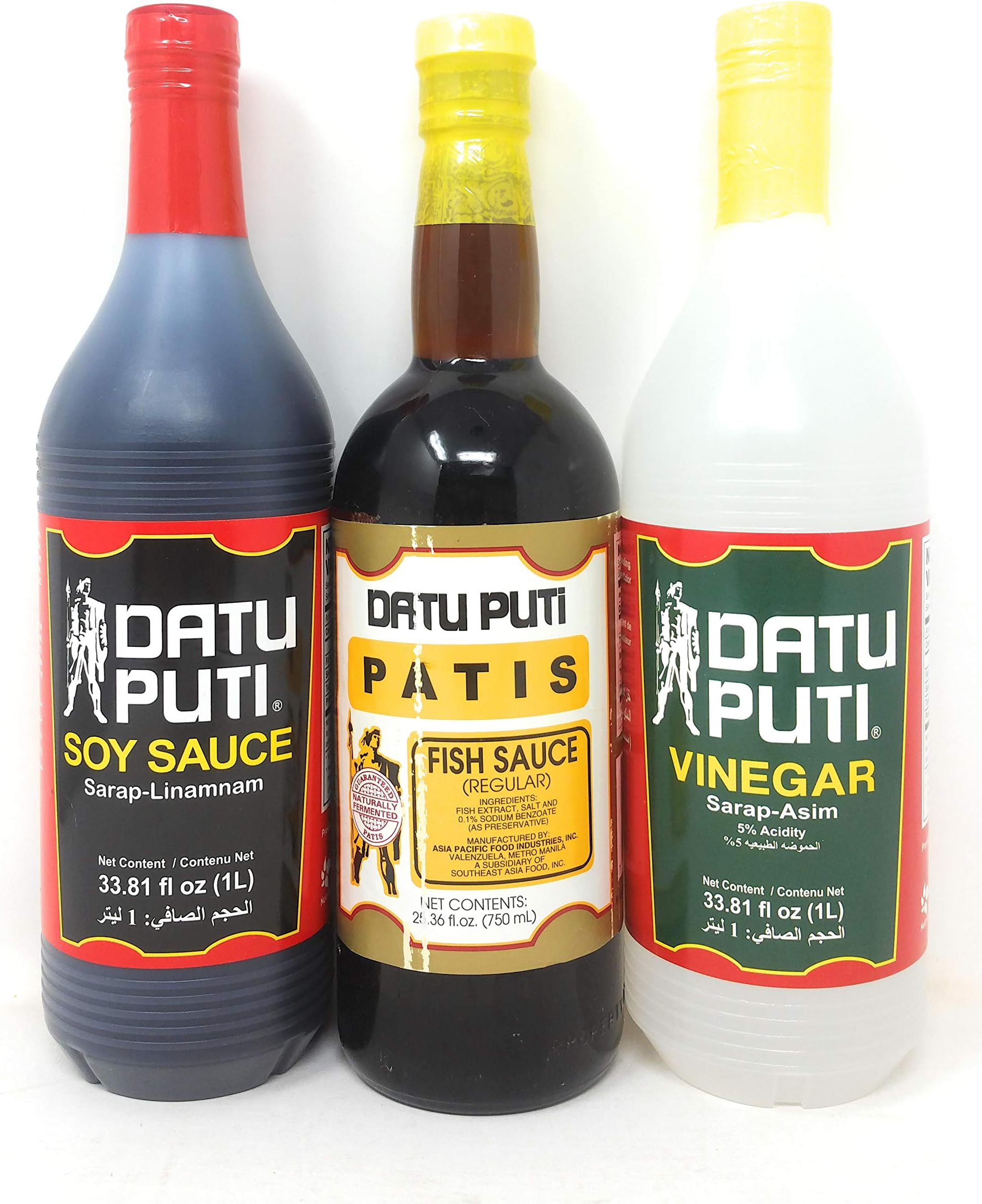Vinegar, Soy Sauce, & Fish Sauce (Patis) Value Pack