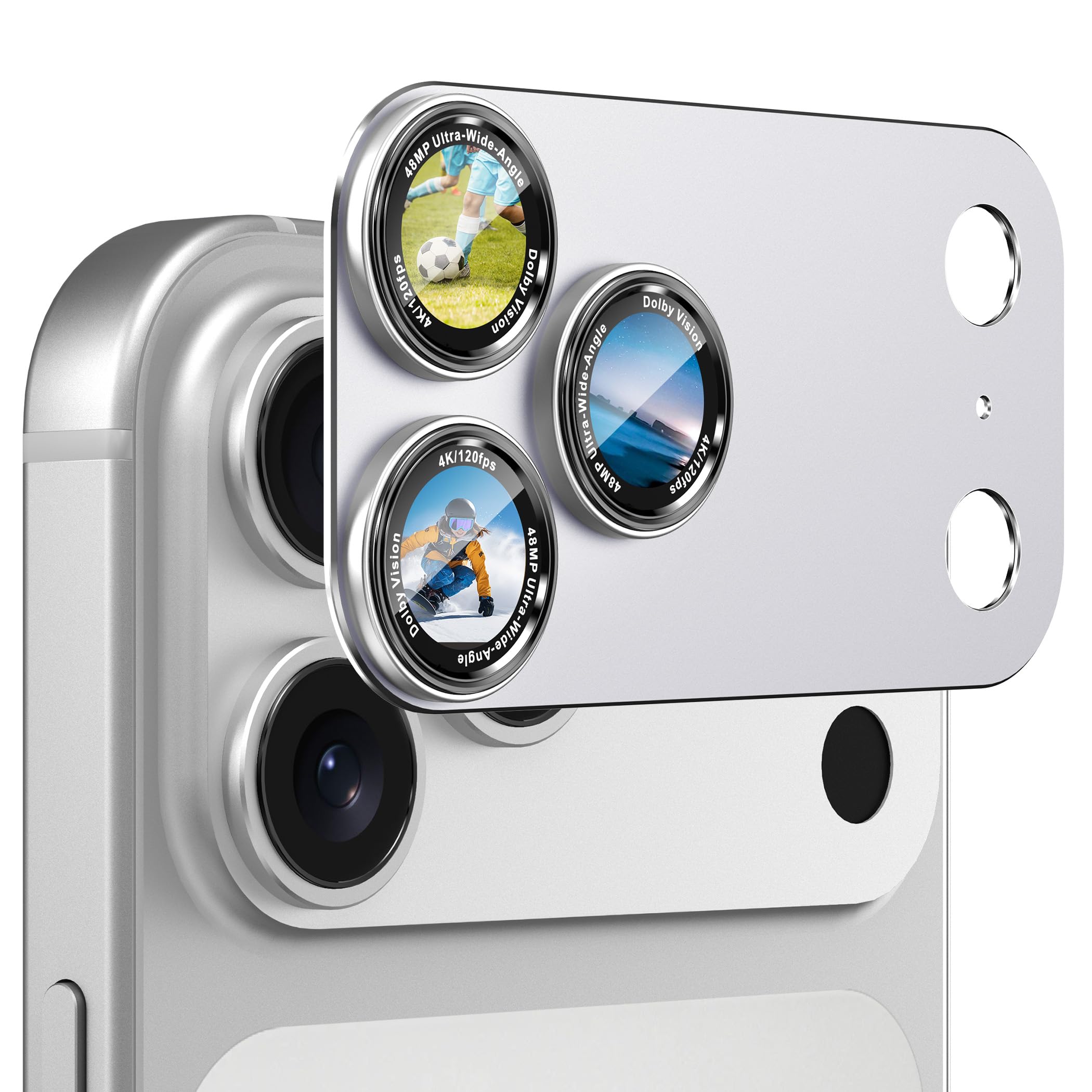 CACOE Metal Camera Lens Protector for iPhone 17 Pro