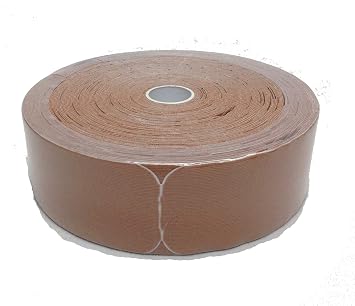 Therapists Choice Kinesiology Tape, 2"x105 PRE-Cut Bulk Roll Beige, PRE-Cut into Easy-to-Apply 10 inch Strips.