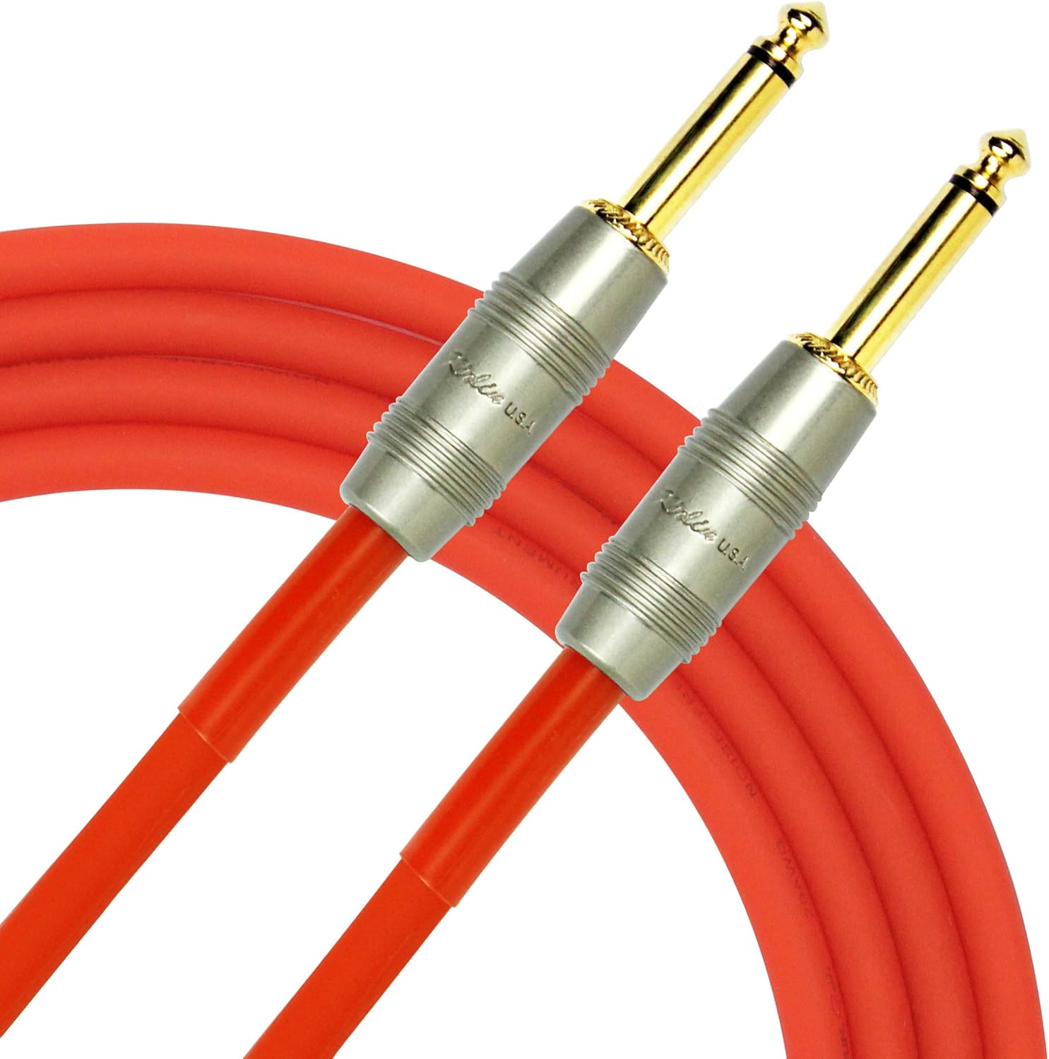 Kirlin Cable IM-201PRG-20/RDF - 20 Feet - 1/4-Inch Straight Premium Instrument Cable Red PVC Jacket