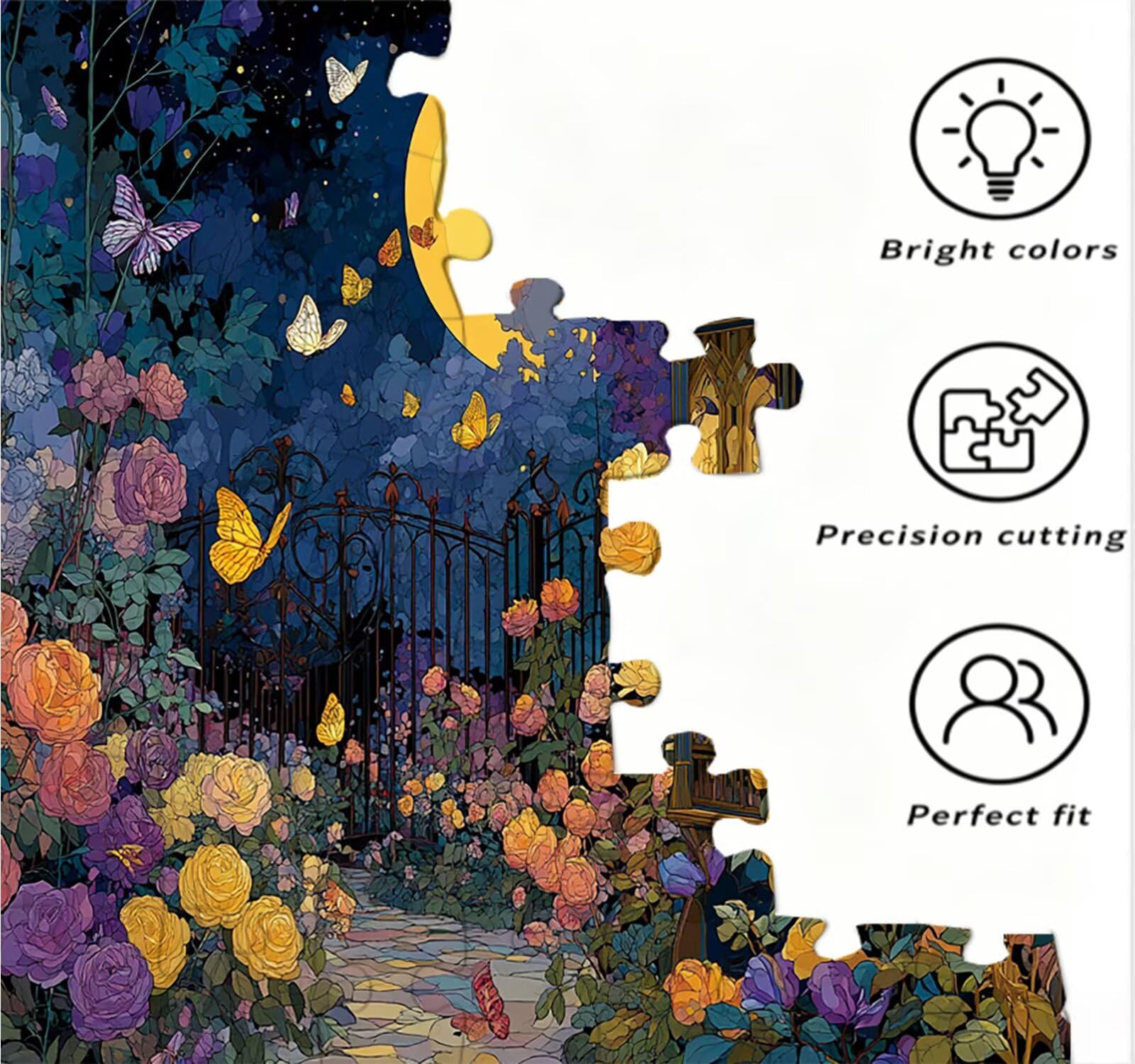 Puzzle 4000 sztuk, księżyc ogród puzzle dla dorosłych puzzle gra edukacyjna puzzle dla dorosłych, zabawne, wymagające zajęcia rodzinne, dekoracja ścienna, prezenty R1KH-964