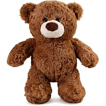YUKOUQIAN Bear Stuffed Animal Cute Plush Doll Toy 11 inch for Girls Boys Christmas luo Bear Brown
