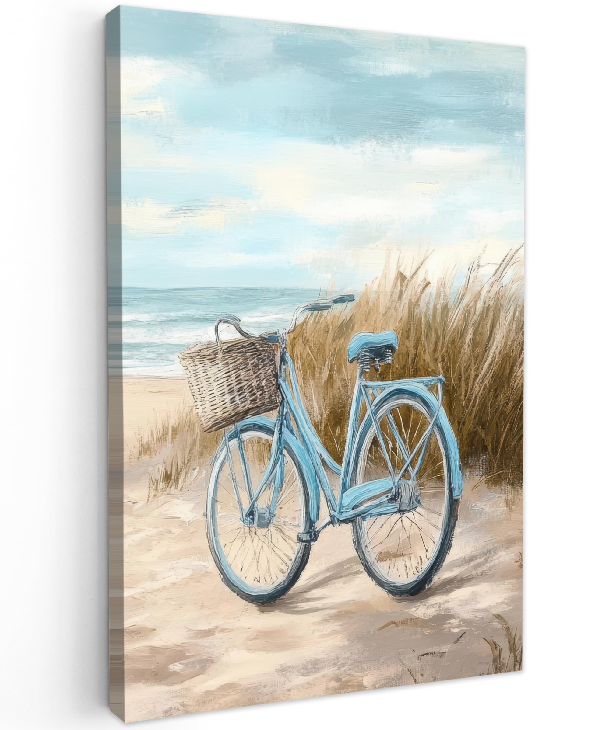 MuchoWow© Canvas Wall Art 8"x12" / 20x30 cm Decor Prints for Living Room Decorative Canvases Hall Artwork Beach - Sea - Bike - Vintage - Flowers