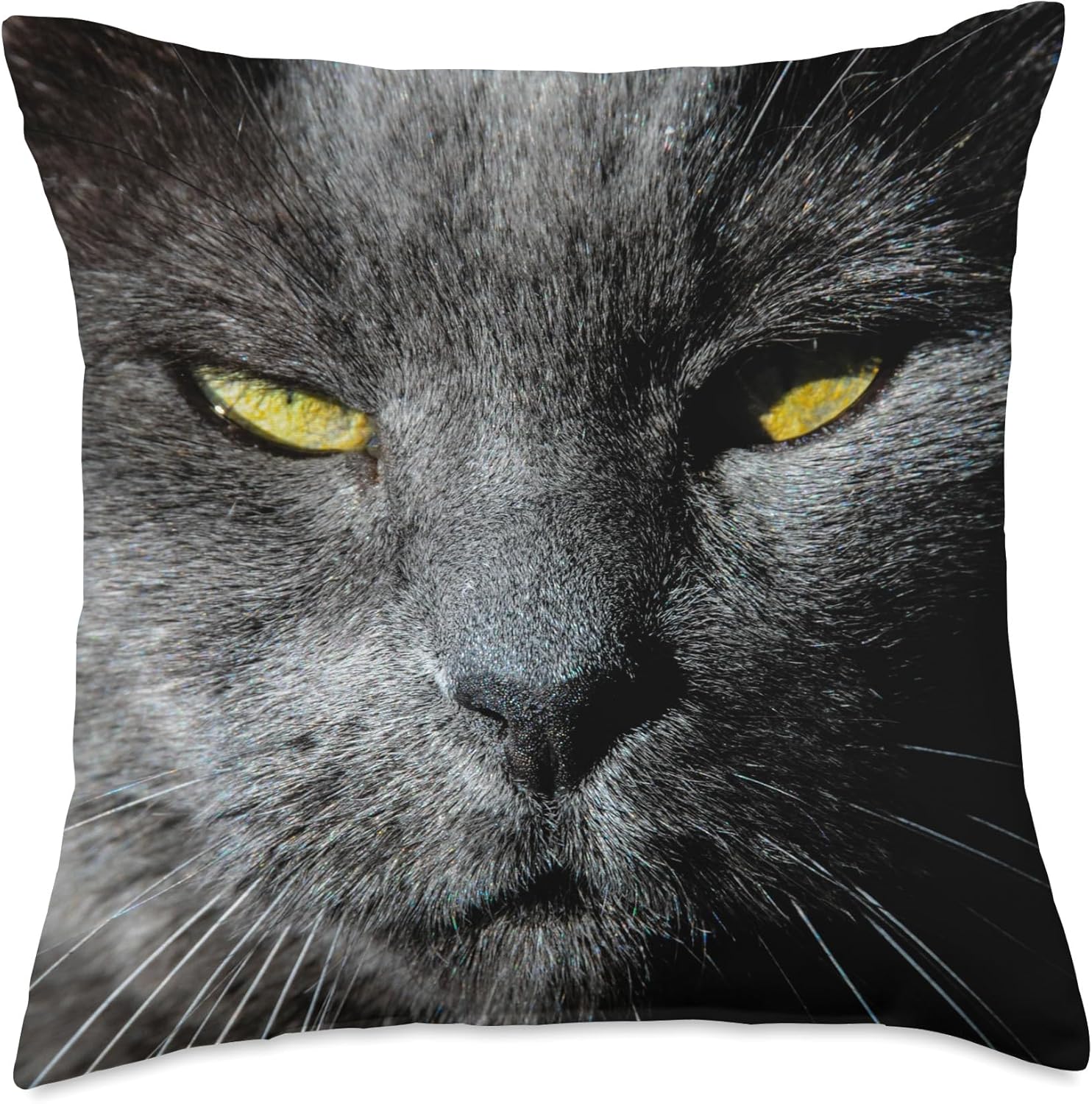 Russian Blue Cat Throw Pillow