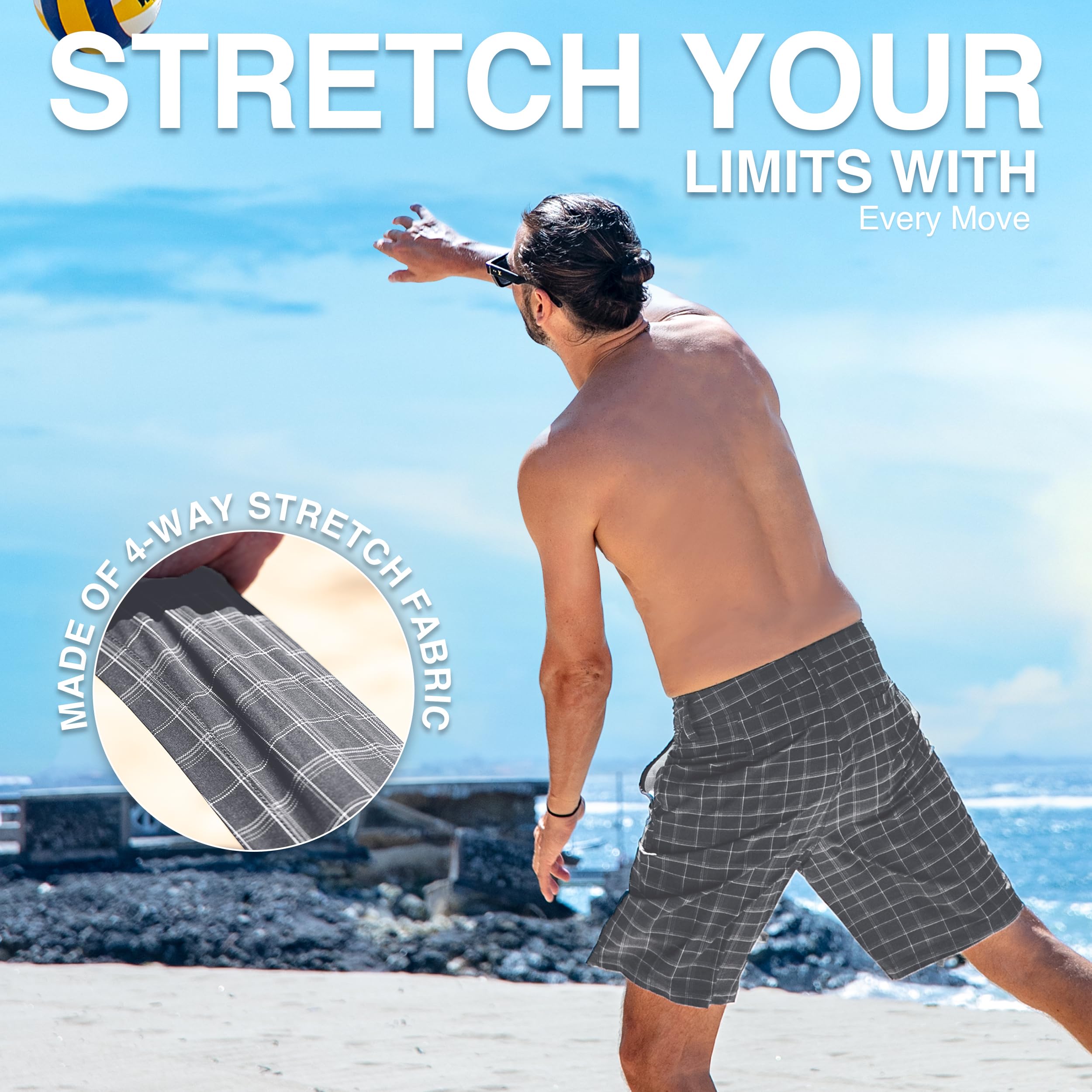 Kanu Surf Men's Highline Stretch Hybrid Boardshort