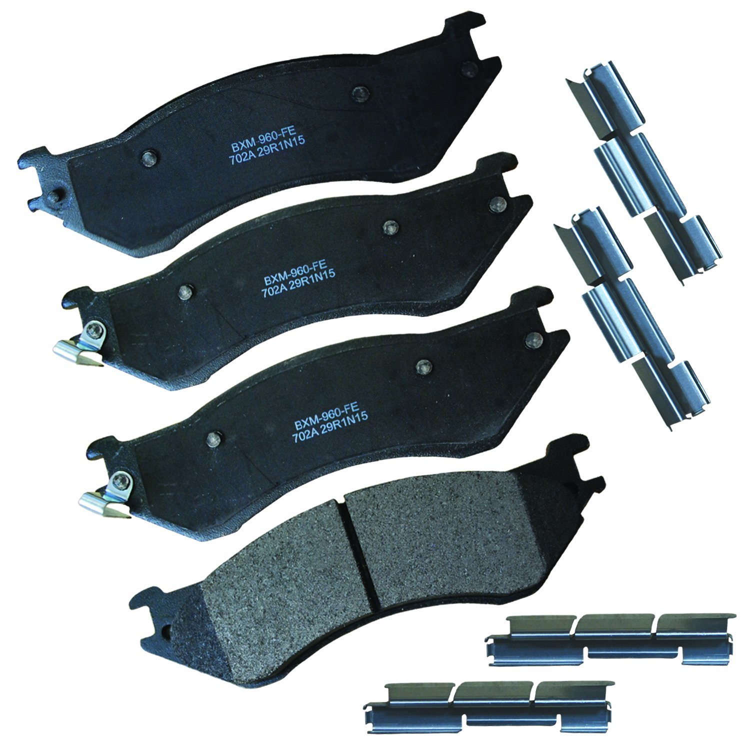 Bendix Premium SBM702A Semi-Metallic Rear Brake Pads for Dodge Ram 1500 2008-2006, Ram 2500 2008-2001, Ram 3500 2008-2001, Ram 4000 2002, Ram 4000 2008-2005