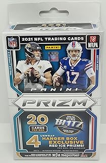 2021 Panini Prizm Football Trading Cards Hanger Box (20 Cards)