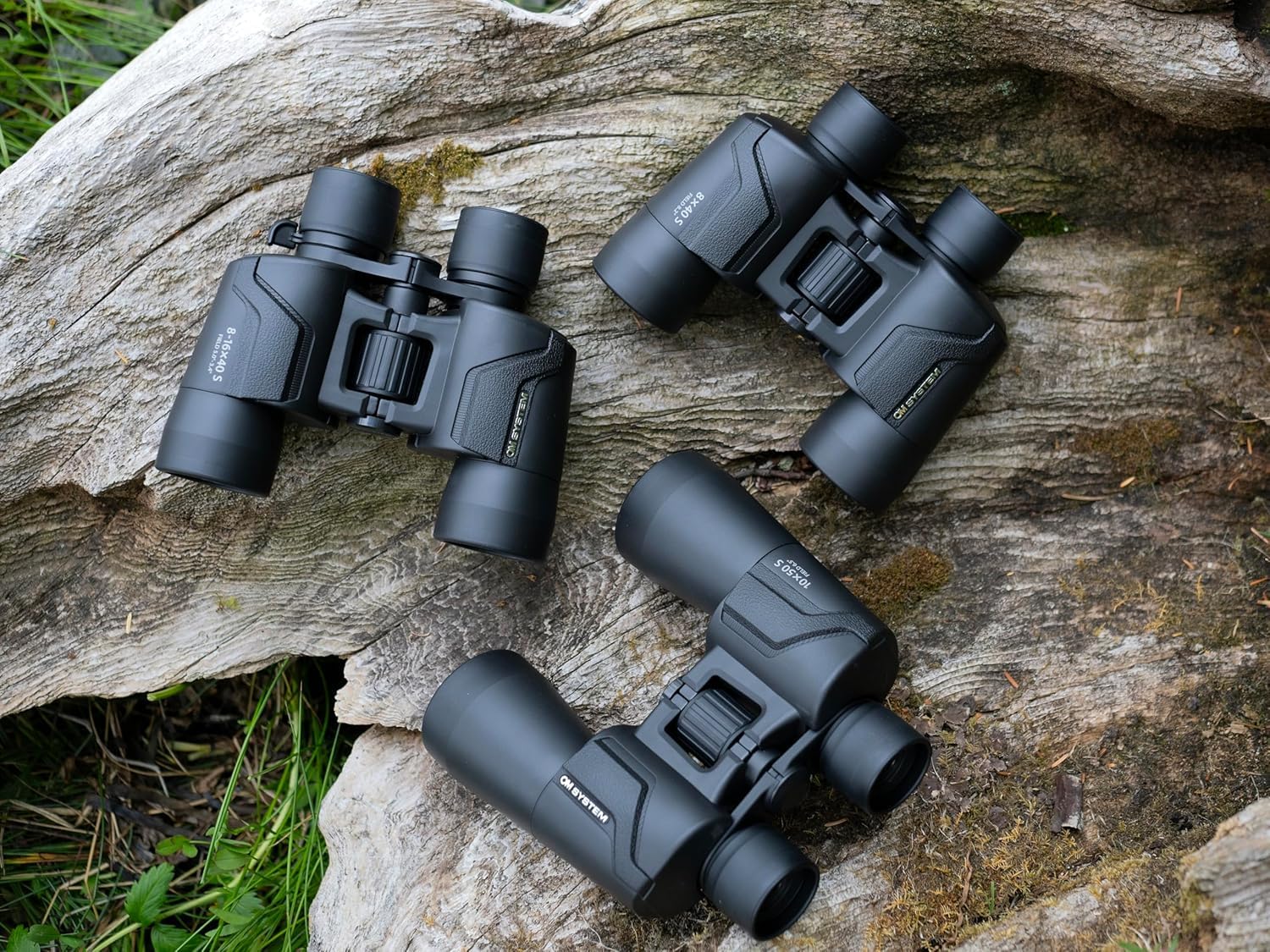 OM SYSTEM Fernglas 10x50 S mit Trageriemen, Tasche und 15 Jahre Herstellergarantie. Klare Bilder, natürliche Farben, breites Sichtfeld, leichtgewichtig - ideal für Naturbeobachtung, Sport und Konzerte