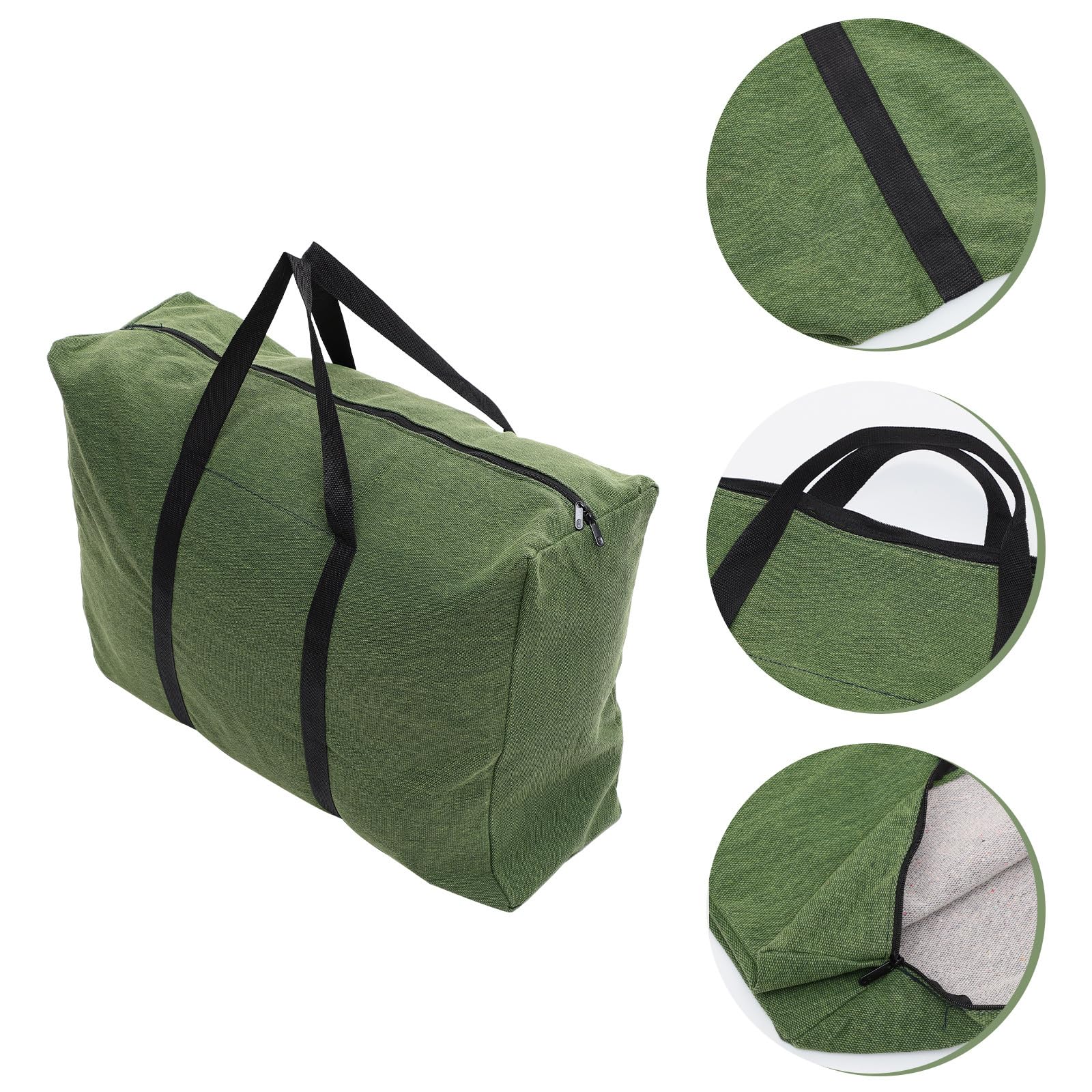 TOYANDONA Borsa Grande per Bagagli in Tela Canvas Manici, Capacità Extra Large per Back To School Party e Viaggi, Resistente e Funzionale Colore Casuale