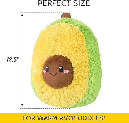 Miniatura 2 de Almohadilla térmica de aguacate para microondas sin perfume de 1.5 libras para mujeres y niños, bonita almohada suave y acogedora de felpa