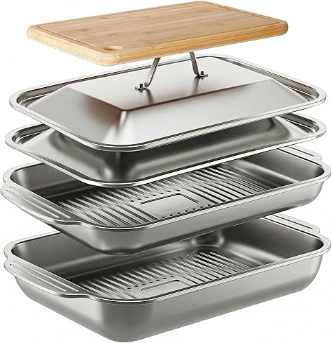 Grilling Prep and Serve Trays - Grilling Gifts For Husband