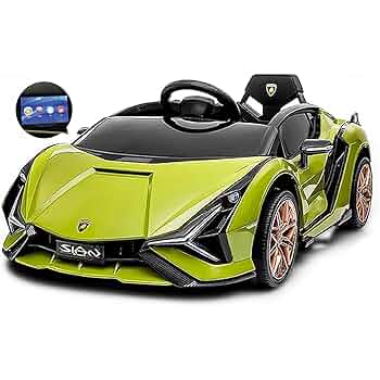 電動乗用カー　ランボルギーニ　シアン　美品 Lamborghini 乗用玩具 乗用ラジコン ランボルギーニ