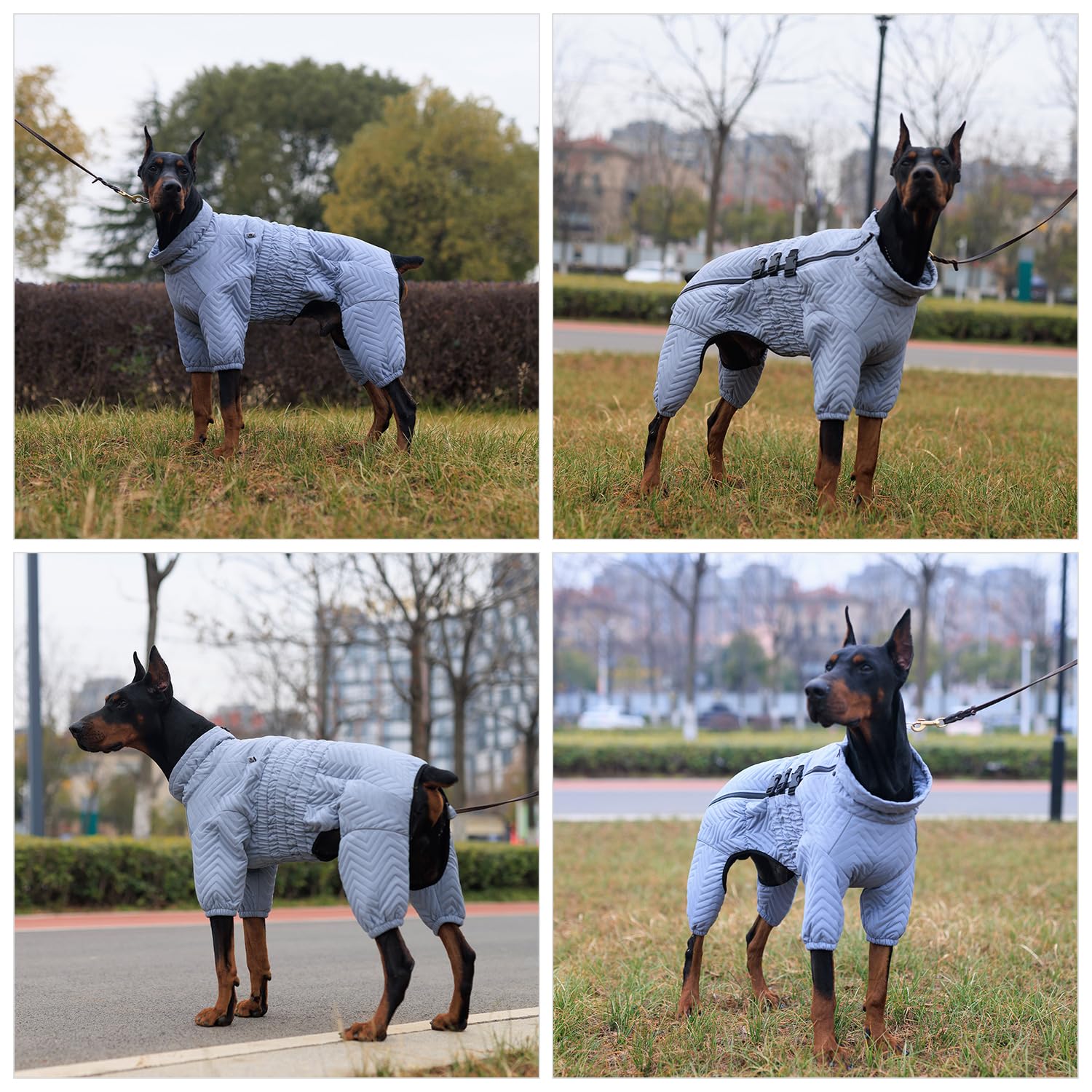 Abrigo cálido para perro, chaleco de doble capa, 4 patas cubiertas, resistente al viento, impermeable, reflectante, chaleco cálido para perro, patinaje al aire libre, disfraz para perros pequeños,