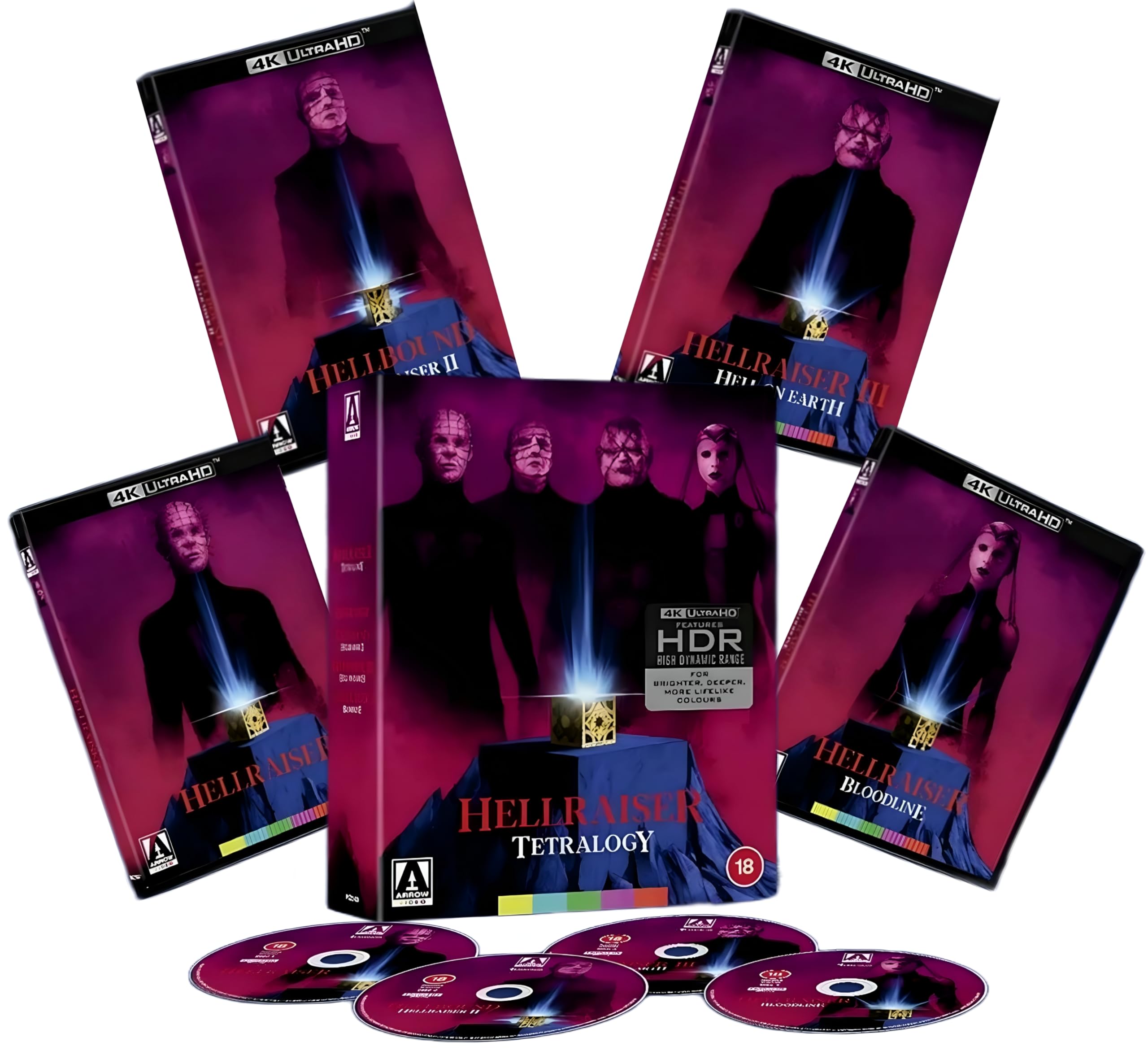 Hellraiser: Tetralogy (Special Edition Collection) [4K UHD + Blu-ray] [Region Free]