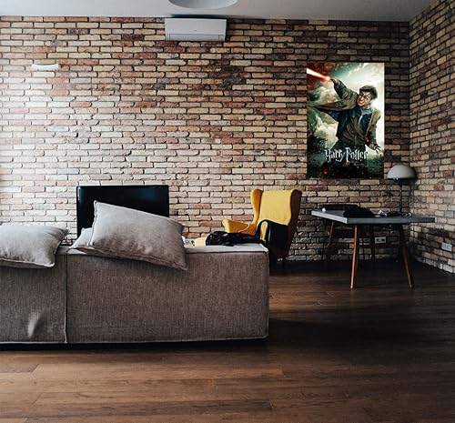 Miniatura 6 de Harry Potter y las Reliquias de la Muerte - Parte 2 - Póster de película (estilo regular B - Harry con varita) (tamaño 24 pulgadas x 36 pulgadas)