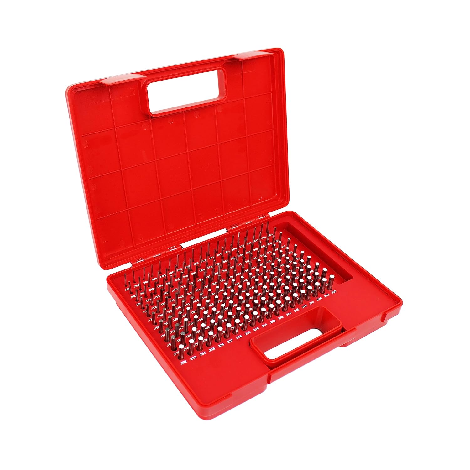 HFS(R) Minus Steel Pin Gage Set with Case 190pcs (0.061-0.250")