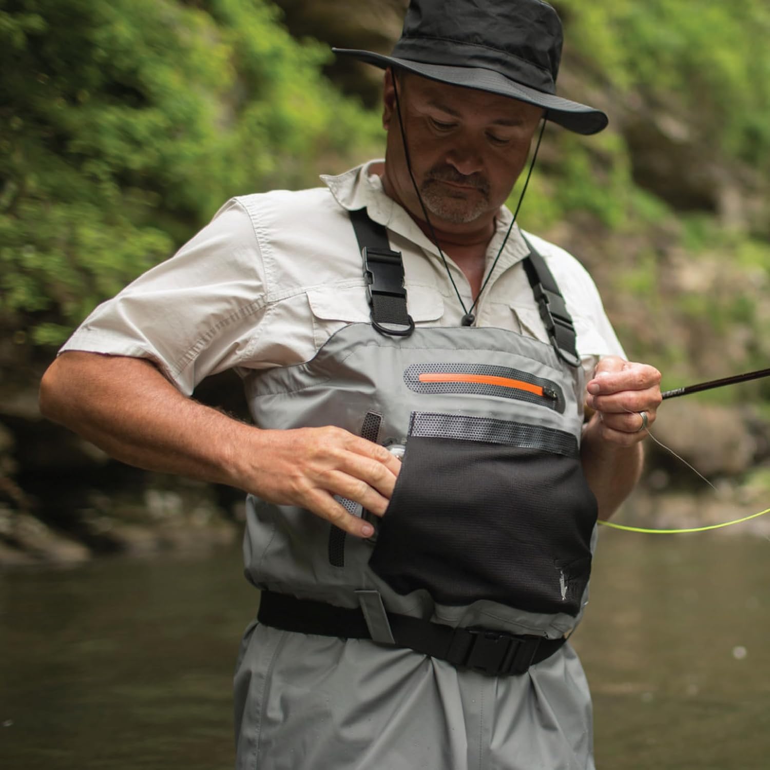 FROGG TOGGS Sierran Breathable Waterproof Stockingfoot Fishing Chest Wader for Fishing