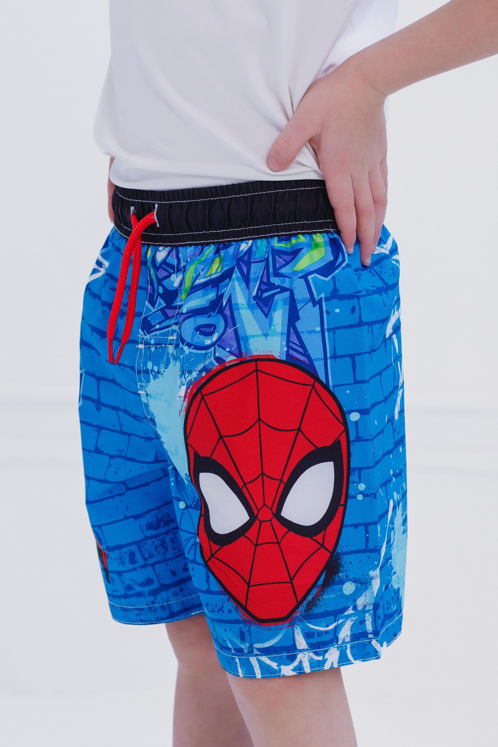 Marvel Spider-Man Swim Trunks strój kąpielowy dla małych i dużych dzieci