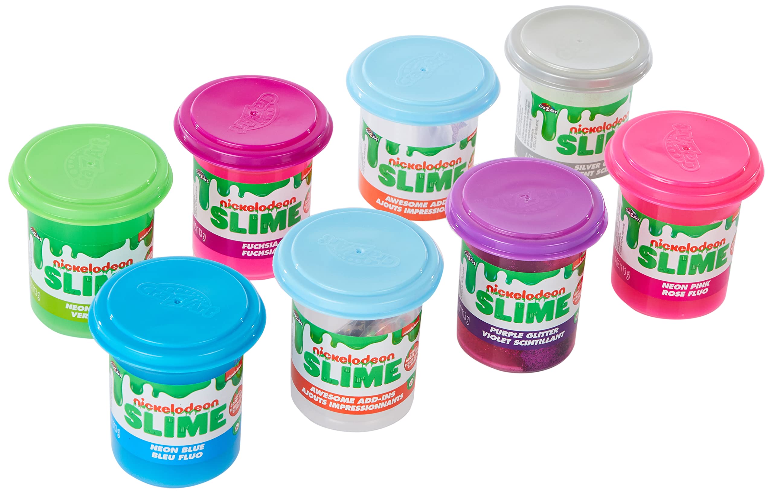 Cra-Z-Art Nickelodeon Slime Jumbo Slimy Combos Tube W/6 Pre-Made Colours