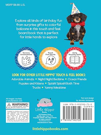 Happy Birthday - Touch and Feel Board Book - Sensory Board Book (Touch & Feel Sensory Board Books for Baby & Toddler Time)