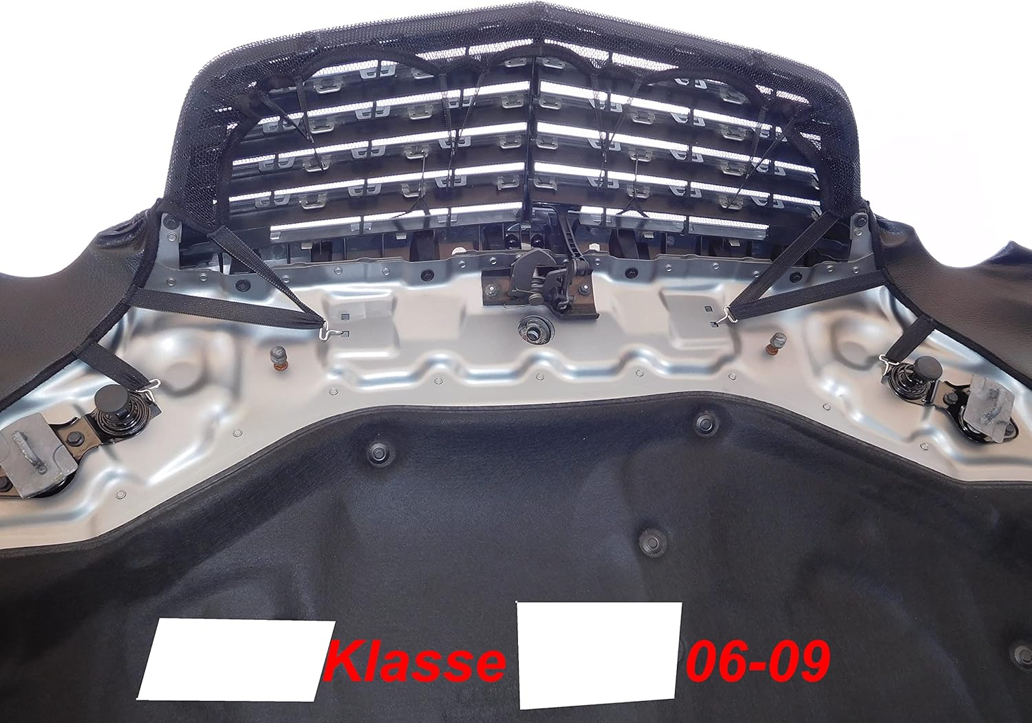 AB3-00174c Carbon Fiber Look Hood Bra Compatible with Mercedes E-Class W211 2002-2006 Front End Nose Mask Bonnet Bra