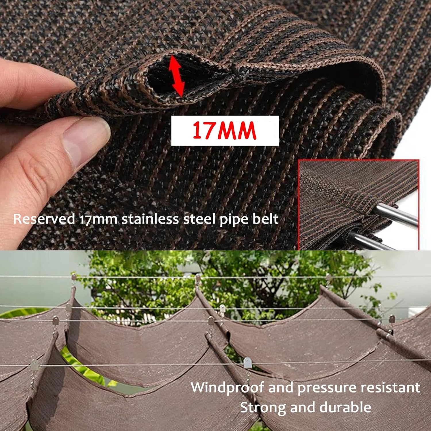 Retractable Pergola Canopy Cover - Telescopic Sun Shade Sail for Patio, Deck, Yard, Gazebo - Customizable Size (W1.8*L6m / W5.90*L19.68ft) for Ultimate Outdoor Comfort