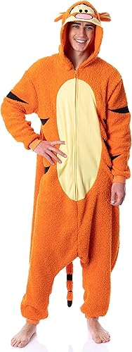 Miniatura 5 de Disney Winnie The Pooh - Disfraz de Tigger para adulto, disfraz de pijama de Kigurumi de felpa
