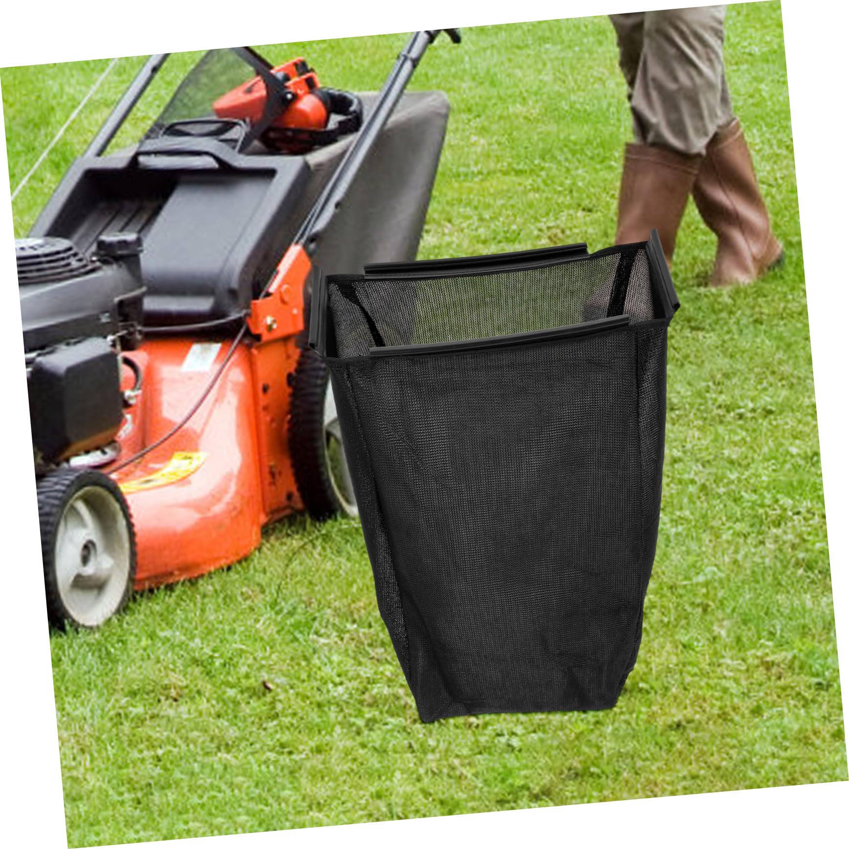 Bolsa para Cortacésped de Nailon, Tamaño Ajustable, para Jardín y Patio, Compatible Tractor, Recogida de Hojas y Hierba | Repuesto para Tractor Cortacésped, Uso en Jardín y Patio, Diseño Duradero