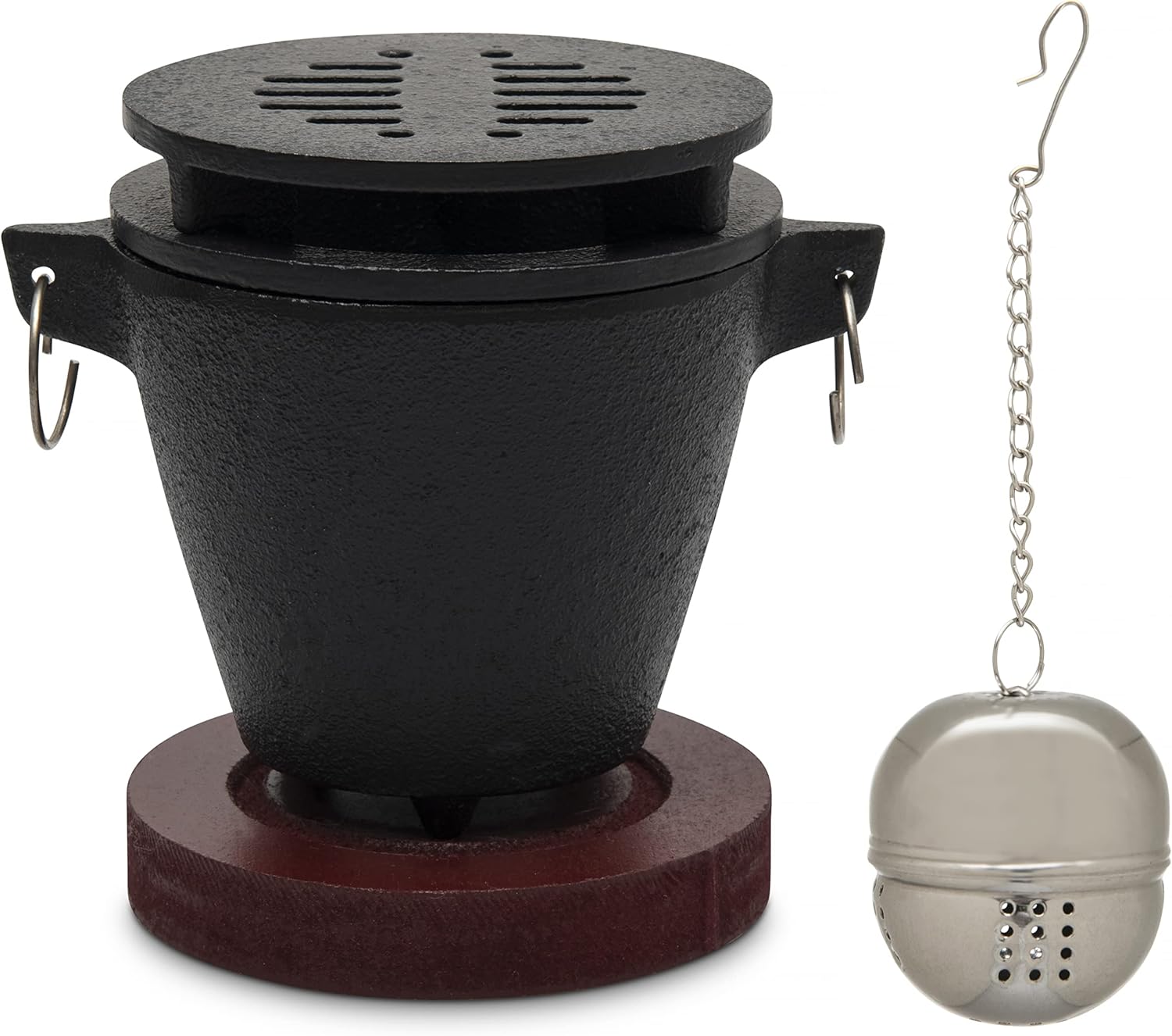 Mini Japanese Cast Iron Hibachi Grill, Indoor/Outdoor Smores Maker