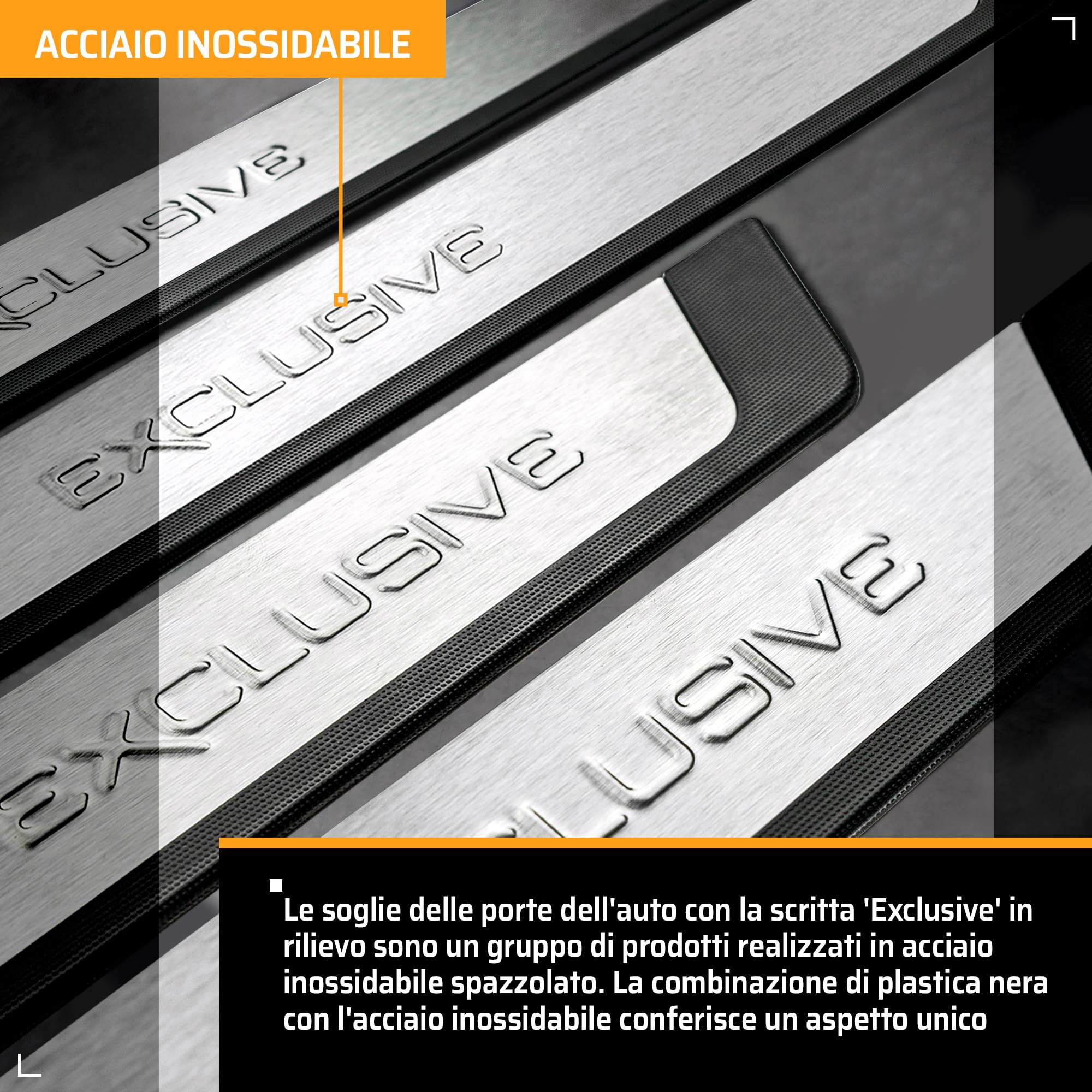 CHROMEMASTER | Compatibili con Fiat Scudo 2022+ | Rivestimenti Protettivi Battitacco | Poliuretano, Nero Opaco | I Rivestimenti Proteggeranno i Battitacco Tua Auto da Graffi e Danni