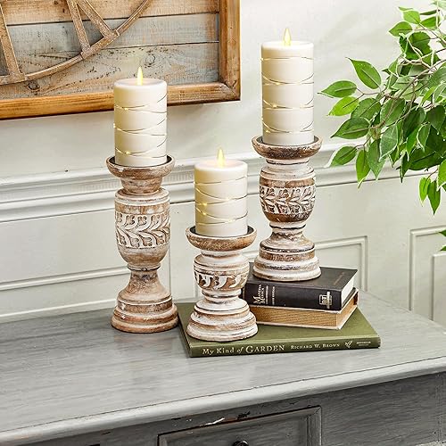 Vista 54 de Da by Velas sin llama con tira de luces, velas que funcionan con pilas, velas LED parpadeantes con control remoto y temporizador, cera real, paquete