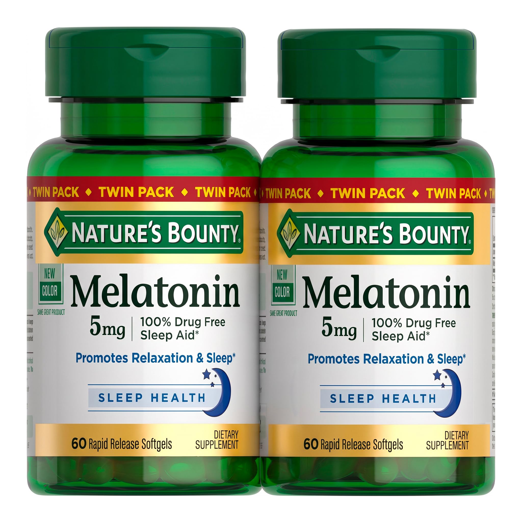 Nature's Bounty Melatonin, 100% Drug Free Sleep Aid, 5mg, 90 Softgels — Amazon image 8