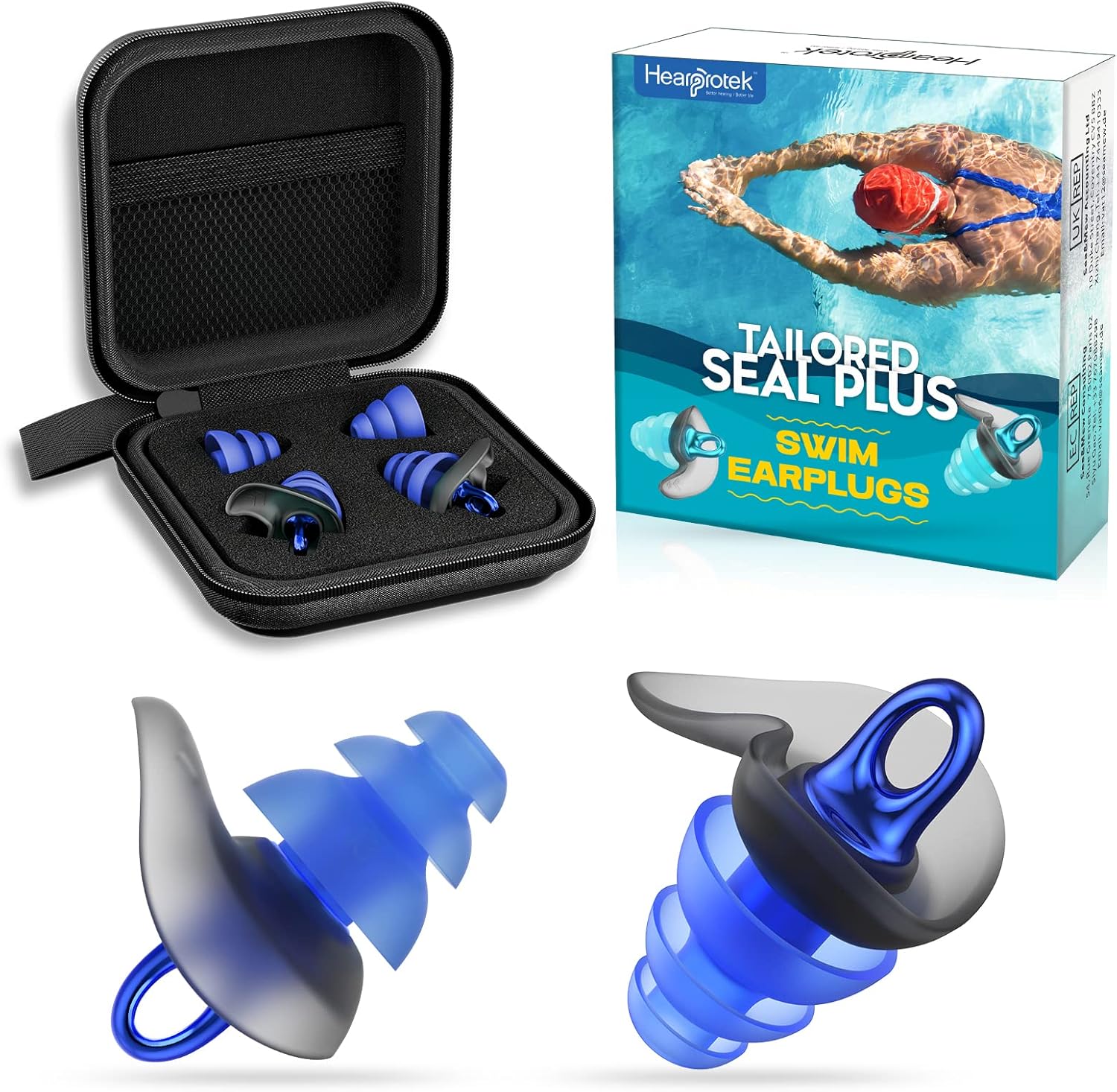 Ear Plugs for Swimming, Hearprotek CustomFit Reusable