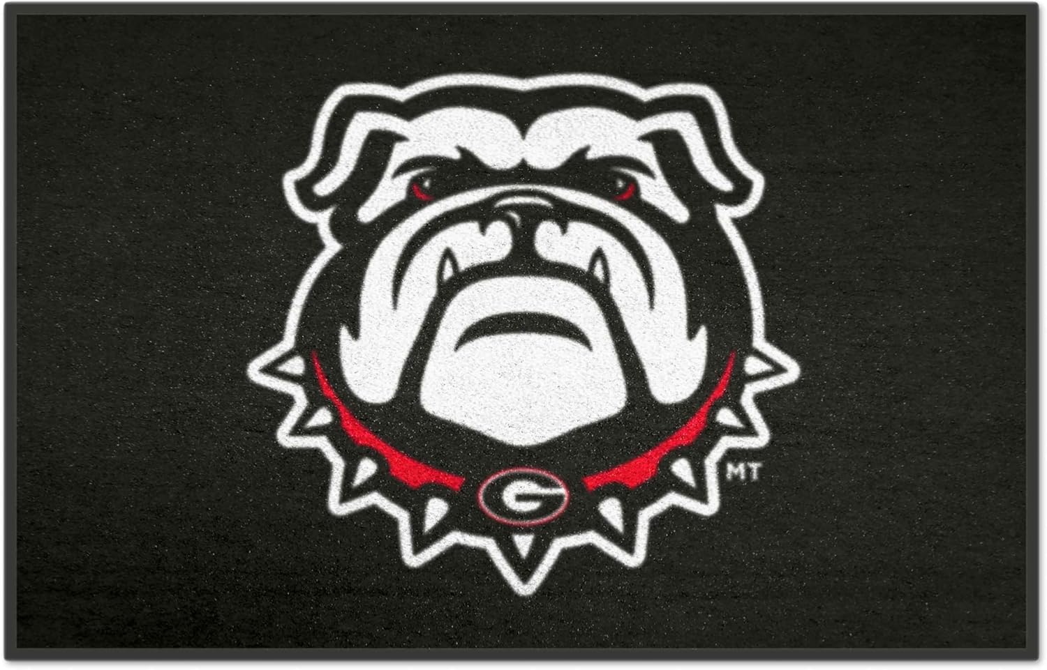 FANMATS 22865 Georgia Bulldogs Starter Mat Accent Rug - 19in. x 30in. | Sports Fan Home Decor Rug and Tailgating Mat - New Bulldog Logo, Black