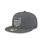 New Era NBA Sacramento Kings Men\'s Official 59FIFTY Fitted Cap, 7, Graphite