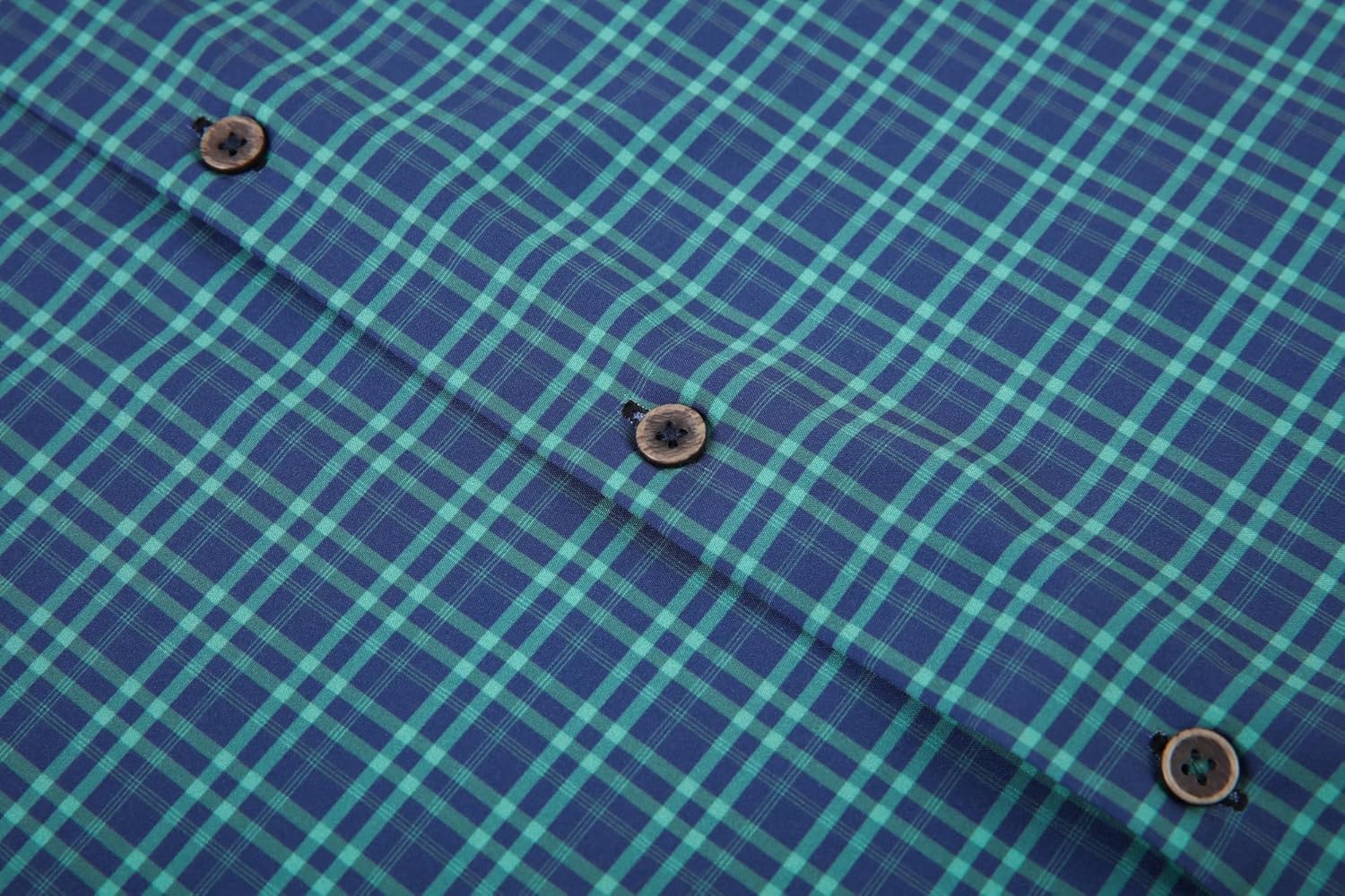 Alex Vando Mens Button Down Shirts Wrinkle Free 4-Way Stretch Print Business Casual Shirt - Image 4