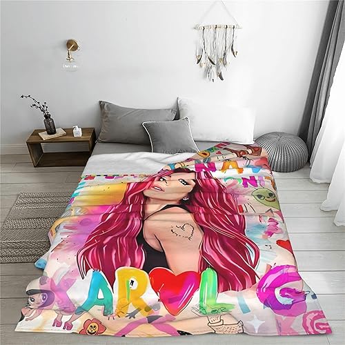 Miniatura 7 de Manta de cantante musical, acogedora y suave, ligera, de franela de forro polar, manta de microfibra cálida, para todas las estaciones, perfecta