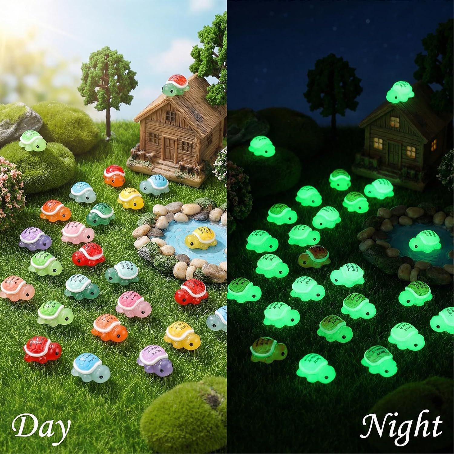 30 Sets Mini Resin Turtle Gifts for Women Inspirational Employee Appreciation Gifts Bulk Miniature Landscapes Good Luck Turtle Figures with Positive Pocket Hug Cards for Coworkers Staff Team Office