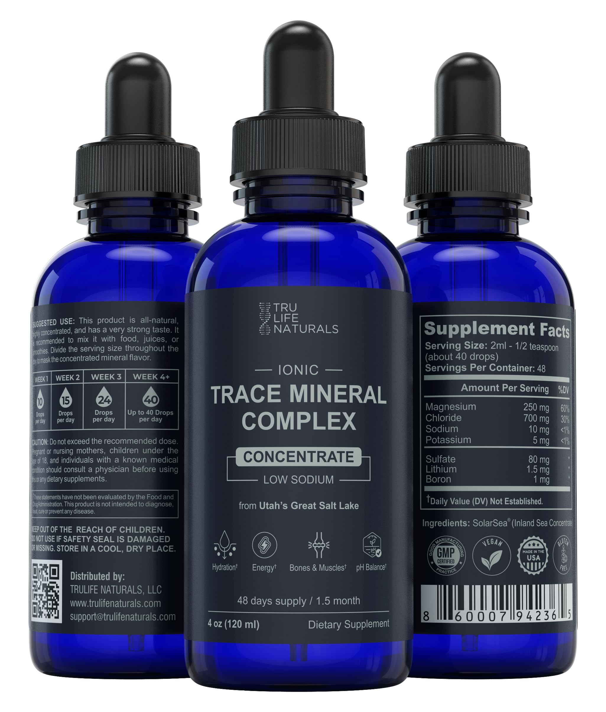 Trace Mineral Complex, 72+ Ionic Minerals, Great Salt Lake — Amazon image 4