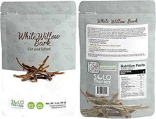 White Willow Bark Herbal Tea - 56 grams - Resealable Bag - 56 grams - Premium Quality (White Willow Bark)