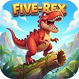 Prehistoric adventure, obstacle dodging, treasure collection, fast-paced gameplay, and thrilling dinosaur action.