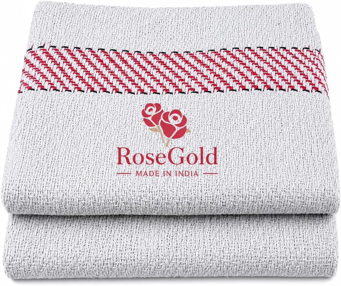 Rose Gold Cotton Floor Cleaning Cloth/Floor Duster/Pocha, 600 GSM (Off White, Large Size, 30x30 inch) (02)