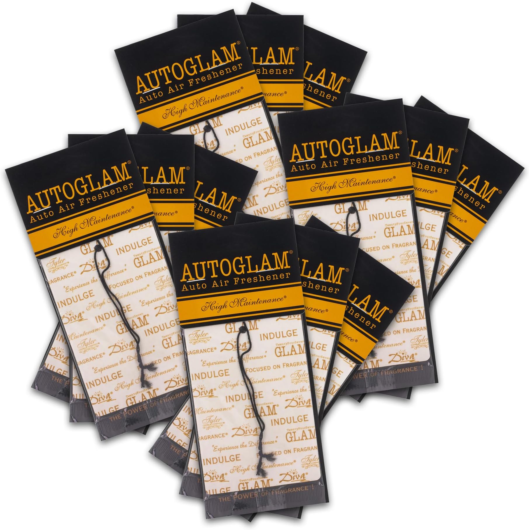 Tyler Candle Company AutoGlam Vehicle Freshener - High MaintenanceSET OF 3