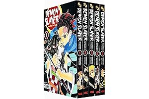 Demon Slayer: Kimetsu no Yaiba, Vol. 1-5 Box Set Books Collection