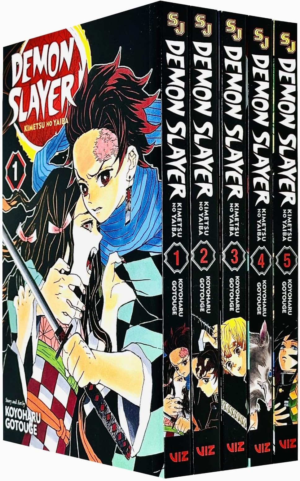 Demon Slayer: Kimetsu no Yaiba Vol-1-5 Books Collection set