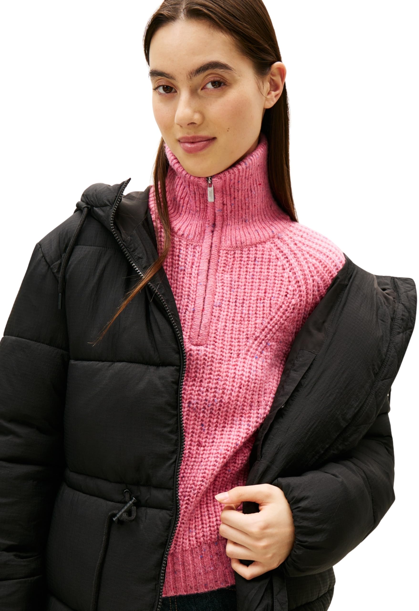 Tommy Jeans Tjw Hooded Midi Puffer Jacket Dw0dw21626 Piumino Donna (Pacco da 1)