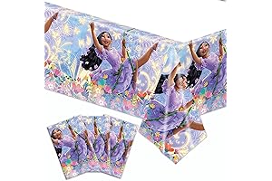 3pcs Encanto Birthday Party Supplies Isabela Plastic Tablecloth