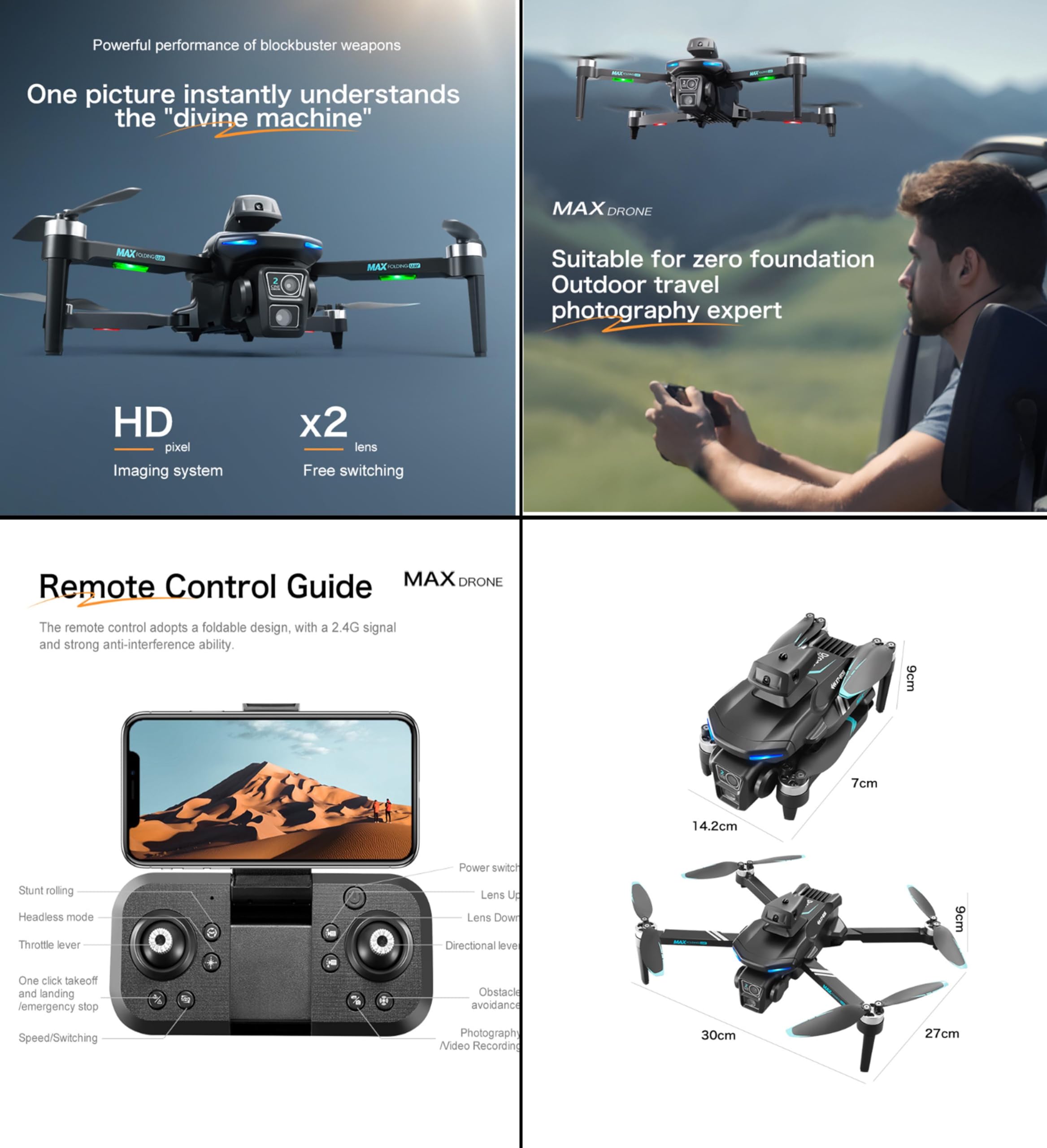 XT606 UAV Drone 4K HD Profesjonalna podwójna kamera 5G WIFI FPV Unikanie przeszkód Bezszczotkowy RC Quadcopter Dron