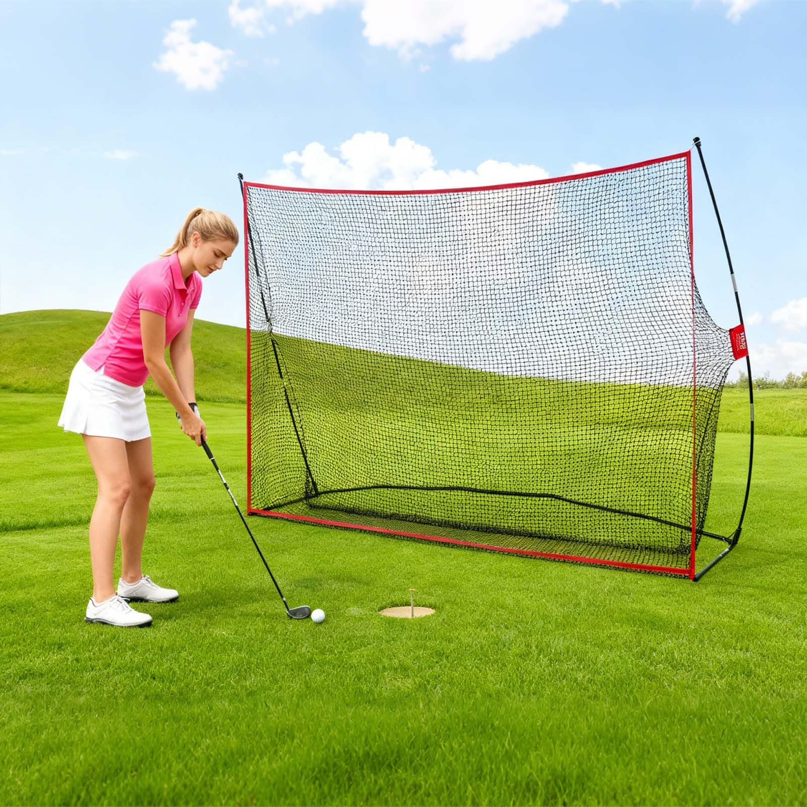 Siatka do uderzeń golfowych Pomoc Treningowa Swingu Na Pole Golfowe | Siatka Golfowa Do Uderzeń W Domu Akcesoria Na Pole Golfowe Dla Mężczyzn Kobiet Nastolatków Dziewcząt Sportowców Golfistów