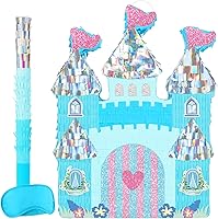 Vista 96 de Piñata plegable de unicornio, suministros para fiesta de cumpleaños, piñata extensible con bate y flecos, decoración de fiesta temática, piñatas